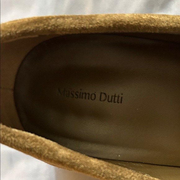 Massimo Dutti Women’s  Split Leather Brown Suede  Loafers - Picture 8 of 11